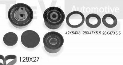 TREVI AUTOMOTIVE kd1244s -  Комплект ремня ГРМ